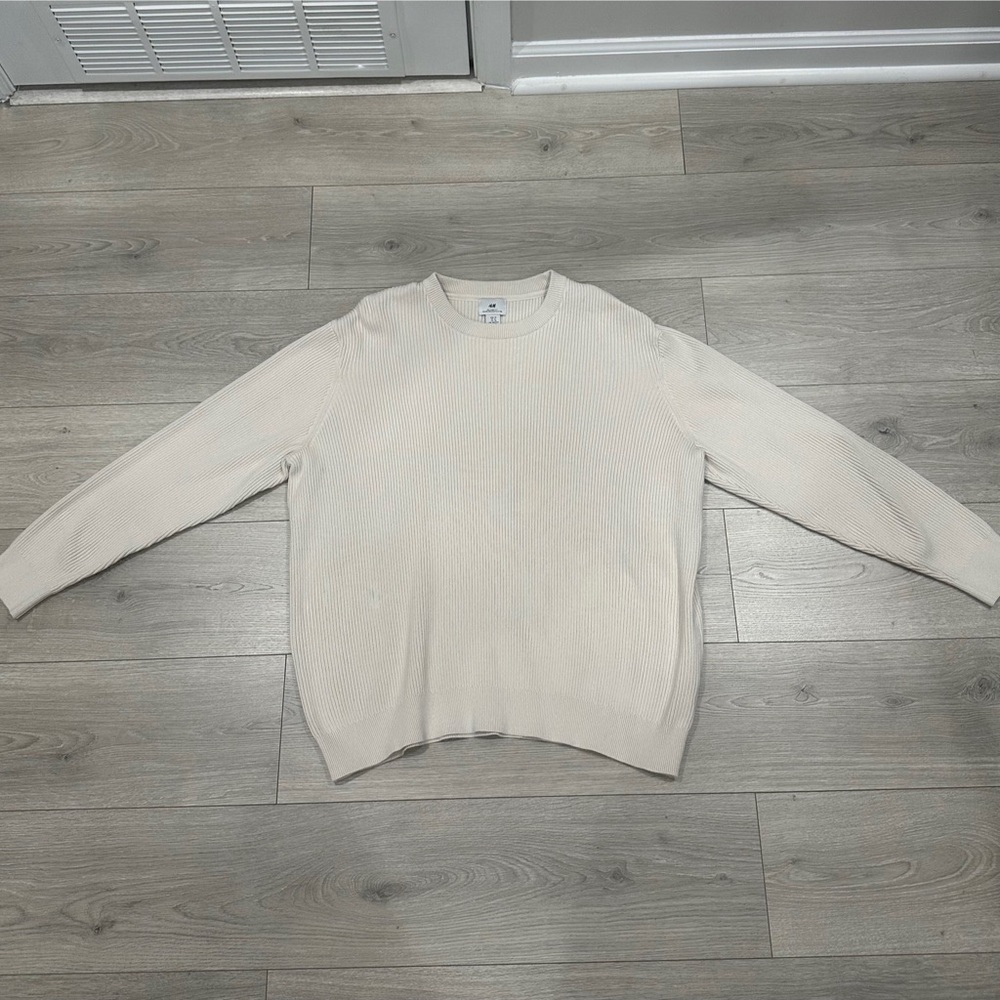 H&M Men's Cream Sweater